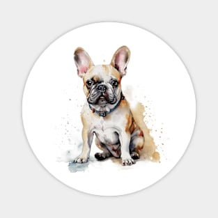 French Bulldog Watercolor Style Magnet